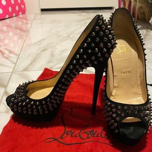 Christian Louboutin high heels with spikes